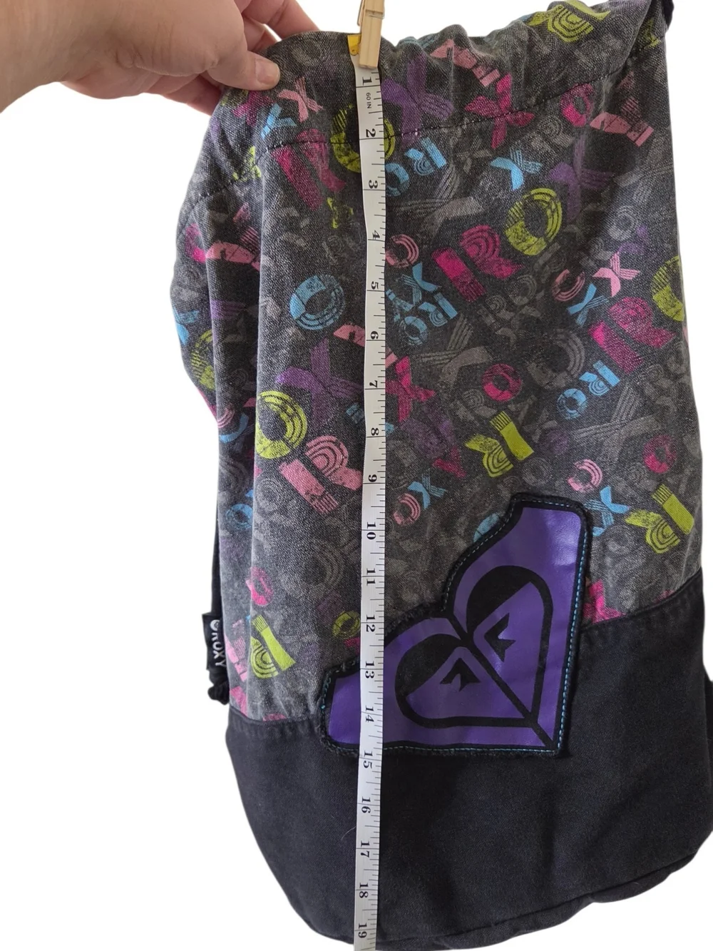 Throwback Y2K Roxy Drawstring Knapsack